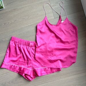 Victoria’s Secret Pink Satin Pajama Set